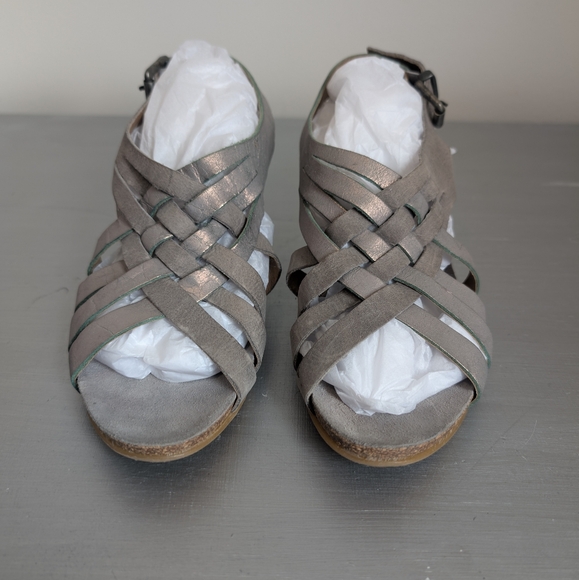 DKODE Women's Strappy Block Heel Sandals - Gray SZ 39 eur - Picture 3 of 15